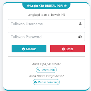 Register PGRI Bojonggede - Persatuan Guru Republik Indonesia Cabang Bojonggede
